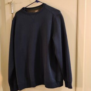 G.H. Bass & Co Mens Crewneck Sweatshirt Size Large Navy Blue Heavyweight